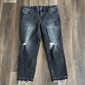 Kut from the Kloth black jeans.  Women’s size 12.  Rachael Fab Ab Mom Jean.